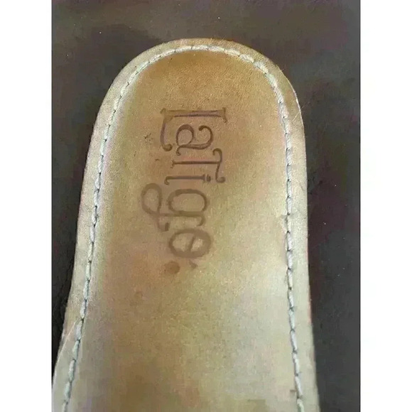 Anthropologie Latigo Sundance Women's Leather Woven Slip-On Sandals Boho Casual - Picture 3 of 5